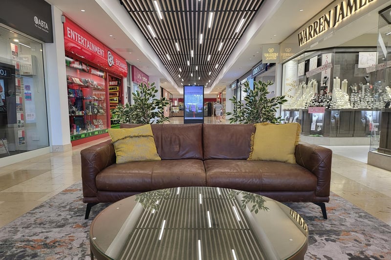Inside the west mall of Rushmere Shopping Centre, Craigavon, Co Armagh which has fabulous shops and comfy sofas.