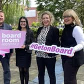 2022 Boardroom Apprentices Craig Service, Alex Deonarine, Clodagh Palmer and Gillian Orr