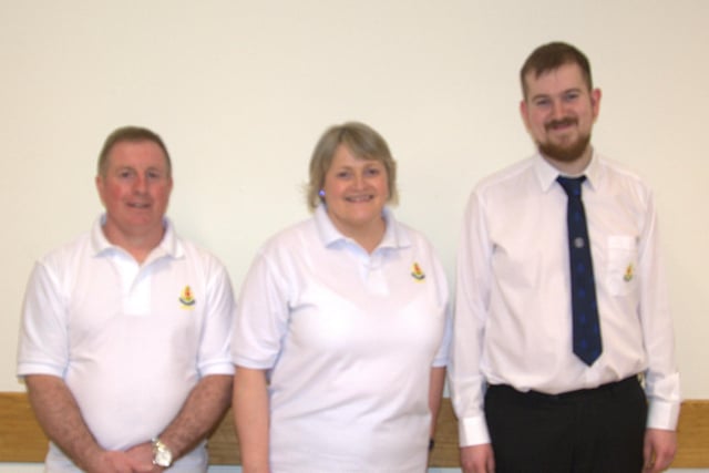 Officers leaving the Company - From left Mr. Stewart Dunlop, Mrs. Siobhan Blair and Mr. Jordan Moon