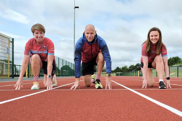 On your marks...enjoying the new facilities at Mid Ulster Sports Arena. Credit: Supplied