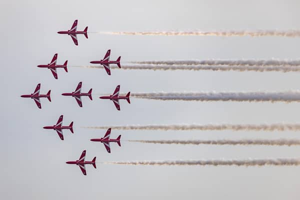 The famous Red Arrows will be attending Armed Forces Day in Newtownabbey. Picture:  MoD/Crown Copyright 2024.