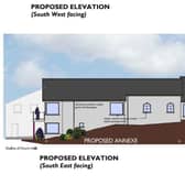 Newmills Presbyterian Church and its proposed annexe. Credit: ABC planning portal
