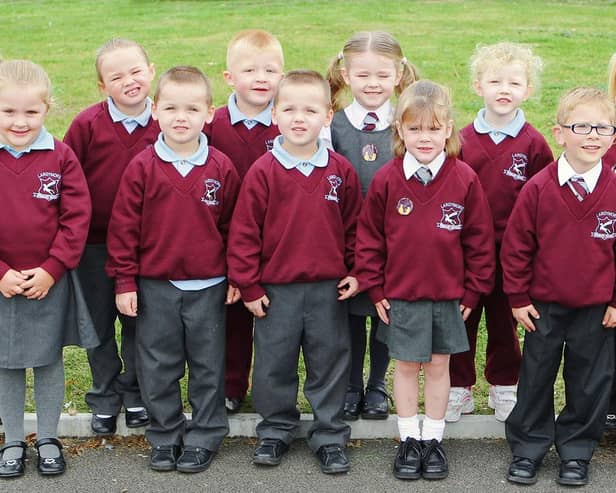 P1 pupils at Largymore Primary School, Lisburn in 2009