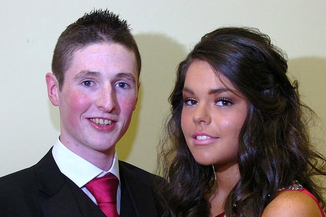 Paul Flannigan and Maria Kelly at the Sperrin College formal in 2010.