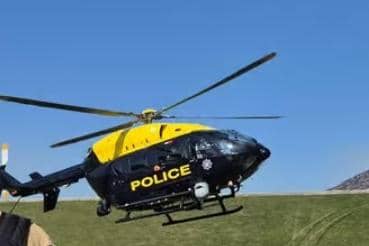 Court was told that a police helicopter was called in (stock image). Photo: PSNI