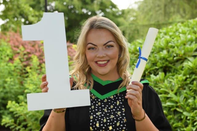 You are First Class Maria! Maria Mullan (Augher) graduated with a First Class BSc (Honours) Degree in Food and Drink Manufacture from Loughry Campus. Maria has been studying on the Degree Apprenticeship with the support of her employer, Dale Farm. Well done Maria, you are the cream of the crop! Credit: DAERA