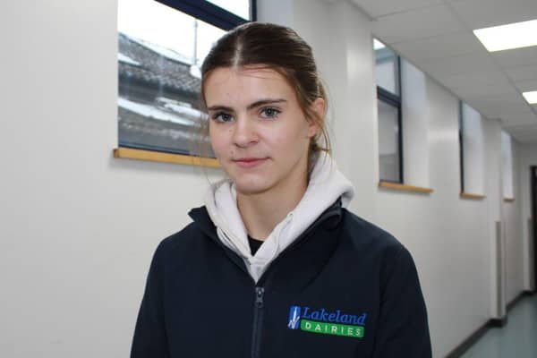 Charlie Clarke, SERC Level 3 Engineering Apprentice employed by Lakeland Dairies, shares her experience of apprenticeship. Pic credit: SERC