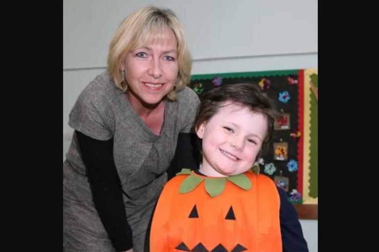 Pictured at the 2007 Acorn Integrated PS Halloween party are Joeann and Blaine Baxter.