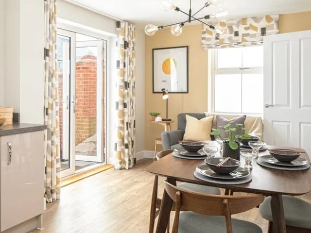 This three bed new build home in Havant Road, Havant, has gone on sale for £437,000. It is listed on Zoopla by David Wilson Homes - Harbour Place.