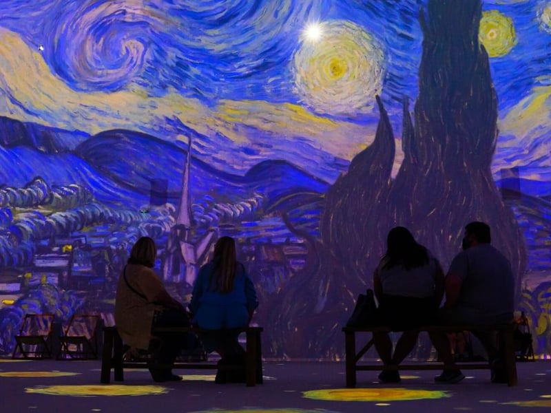 Ranked within the top 12 immersive experiences in the world, the Van Gogh Immersive Experience is staying in Belfast until September 2023.
Step into the world of Van Gogh as you experience his paintings, life story and infamy in this exhibition. Relax with your loved one as the scenes of his artwork change around you in the immersive and VR experiences available.
Perfect for relaxing amongst art this Valentine’s Day.
For more information, go to vangoghexpo.com/belfast