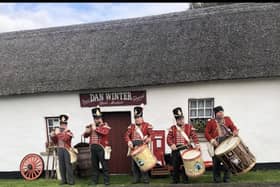 Sir Henry Ingelsby’s Fife and Drum Corps took part in the event on Saturday to celebrate the 400th anniversary of the cottage. (Pic: Contributed).
