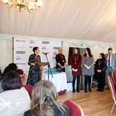 Finalists waiting to hear the results of Team/College Fundraiser of the Year.  2024 finalists were Southern Regional College, Nottingham College & Barnsley College.