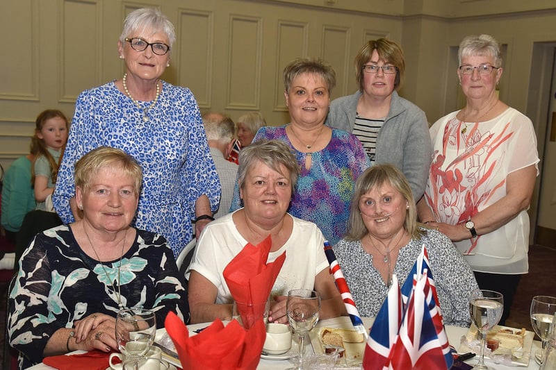 Some of the guests at the Coronation Tea Party in the Seagoe Hotel on Wednesday afternoon. PT17-301.