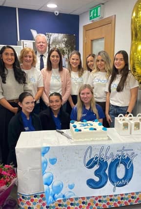 Coagh Pharmacy staff who are celebrating 30 years serving the local community.