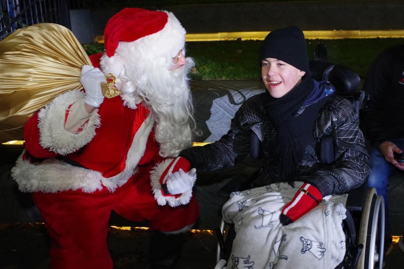 Santa was busy meeting and greeting in Dungannon on Saturday night.