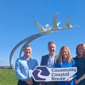 Pictured at the speed networking event in Ballycastle are (L-R) Brian Connolly, Experience Development, Tourism Northern Ireland; Jason Powell, Marketing Manager, Mid and East Antrim Borough Council; Kerrie McGonigle, Destination Manager, Causeway Coast and Glens Borough Council; Jessica Hoyle, Tourism Manager - Experience Brand Development, Tourism