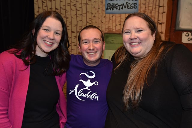 Producers and directors of the Gateway Theatre production of Aladdin from left, Hannah Duncan, producer, Ryan Harris, musical director, and Marie Tiffney-Moore, director. PT02-211.