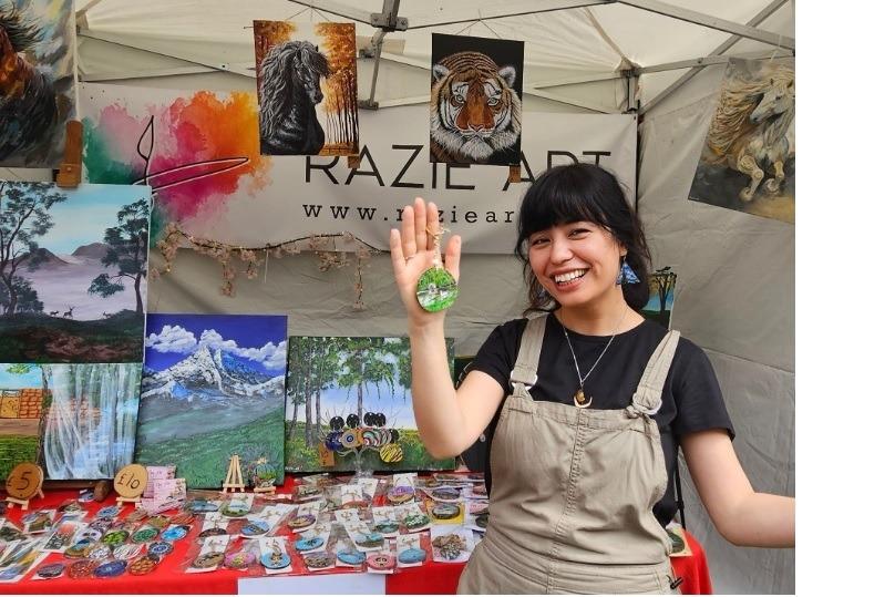 Afghan artist to open studio in Antrim ater seeking sanctuary in Northern Ireland