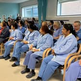 Staff at the Lagan Valley Hospital's Day Procedure Unit are delighted to receive an award in honour of their hard work