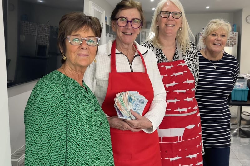 Pictured at the fundraising Big Breakfast are host Maureen Davidson (second from left) with her team of helpers Rossana Morelli, Mags Gourlay and Jillian McCarthy.
