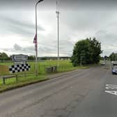 The collision took place on the Prince William Road in Lisburn, near its junction with the Knockmore Road. Picture: Google.