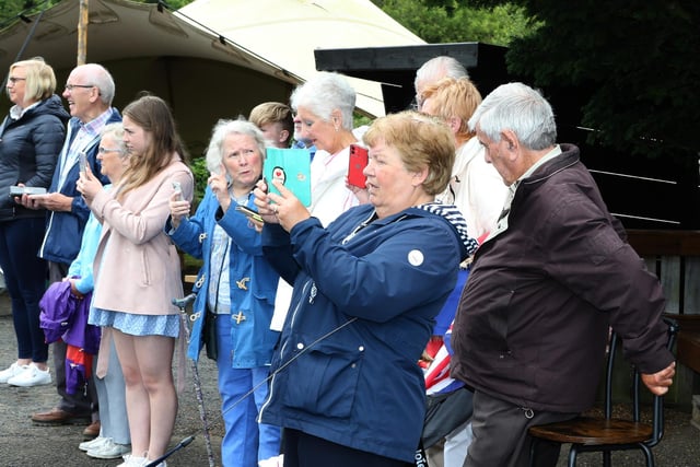 Waiting patiently for the royal visitor. Credit MCAuley Multimedia