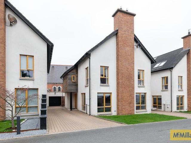 Exterior of the five-bed home.