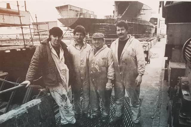 Francis John Higgins and mates on the Argus.