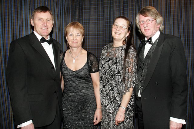 Attending the Valentines Ball at Limavady Recreation Club were Colin and Isobel Stevenson with Veronique and Pat Agnew in 2007.