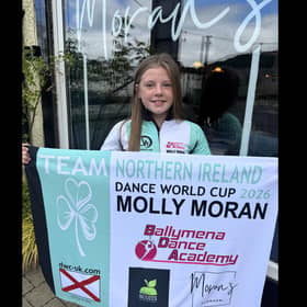 Glenarm schoolgirl Molly Moran is bound for the Dance World Cup in Dublin after celebrating success in the Northern Ireland qualifier.  Photo: Ashleigh Moran