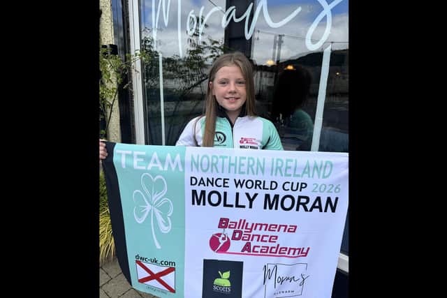 Glenarm schoolgirl Molly Moran is bound for the Dance World Cup in Dublin after celebrating success in the Northern Ireland qualifier. Photo: Ashleigh Moran