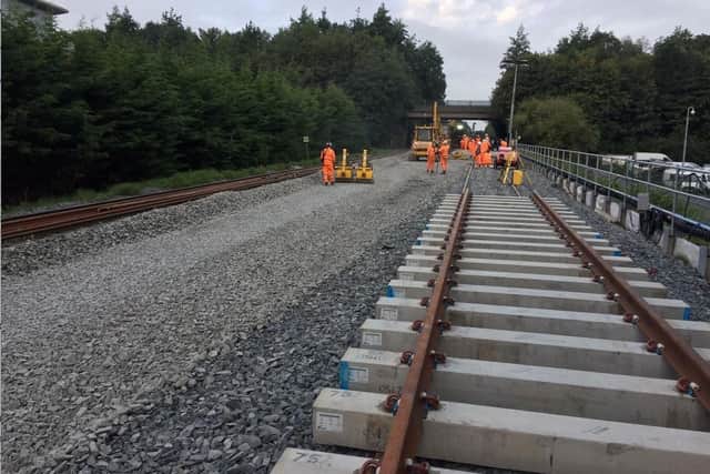 Passengers are being urged to plan ahead as work is set to begin on the railway line in the Lisburn area. Pic credit: Translink