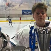 Local teenager William John Hanna with the treble