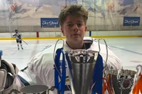 Local teenager William John Hanna with the treble