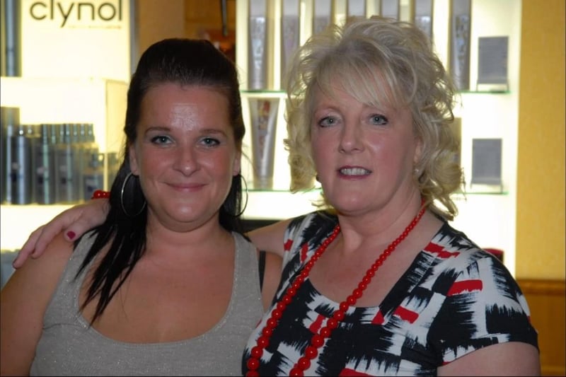 Pat Hughes with her stylist on the night, Diane Hagans.