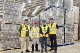 Robin Swann MP with Management of the Diageo Ireland plant