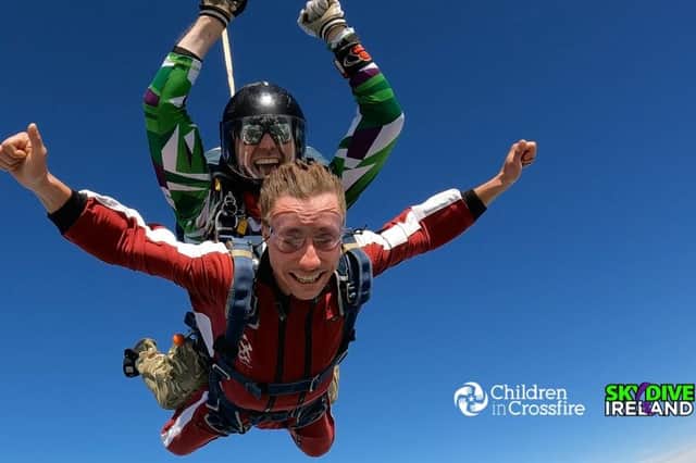 Children in Crossfire will hold a Skydive fundraiser at Skydive Ireland in Garvagh, Co Derry on Saturday 24th June.