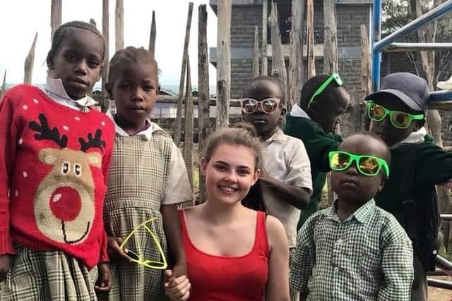 Former Dromore High pupil Carla Knox completed her Africian Adventure in 2018.
