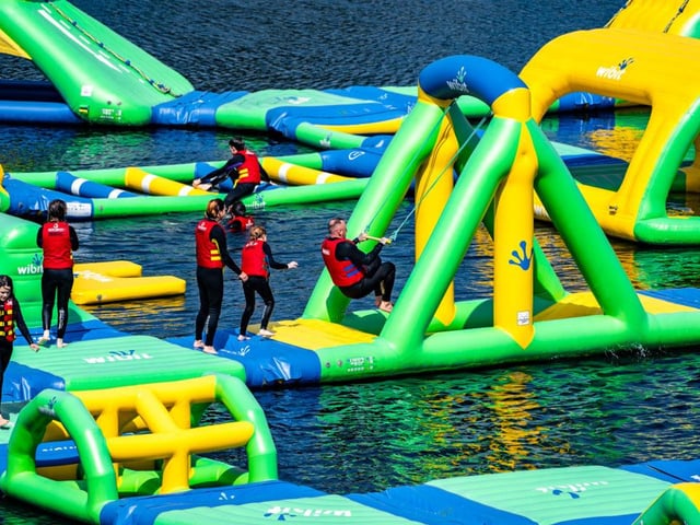 Complete with cold, fresh water and an array of challenging obstacles, Splash NI’s outdoor waterpark is one way to feel the thrill coursing through your veins.
As one of the newest inflatable water parks in Northern Ireland, this course is complete with an action tower, dome, high roller, monkey bars, plenty of tricky hurdles and a guarantee for water splashing.
For more information, go to splashni.com