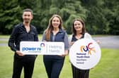 Pictured (L-R) is Andrew Nunn (NYCNI) Amy Bennington (Power NI) and Laura Salt (NYCNI)