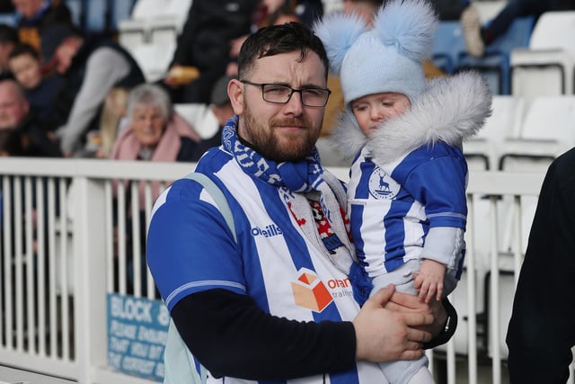 Hartlepool United supporters young and old at the Suit Direct Stadium. (Credit: Mark Fletcher | MI News)