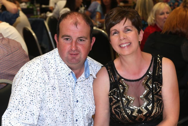 John and Veronica McBride pictured at the Carey Faughs GAC Abba Sensations concert held in Carey Parish centre on Saturday evening. Picture Kevin McAuley/McAuley Multimedia