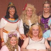 This group has a laugh at the Bertie Peacocks Youth Fancy Dress Party in the  Montra Club, Coleraine, in 2009.
