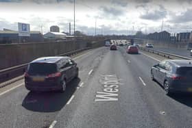 A major resurfacing scheme is taking place on the Westlink, Belfast. Picture: Google