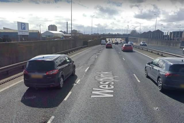 A major resurfacing scheme is taking place on the Westlink, Belfast. Picture: Google