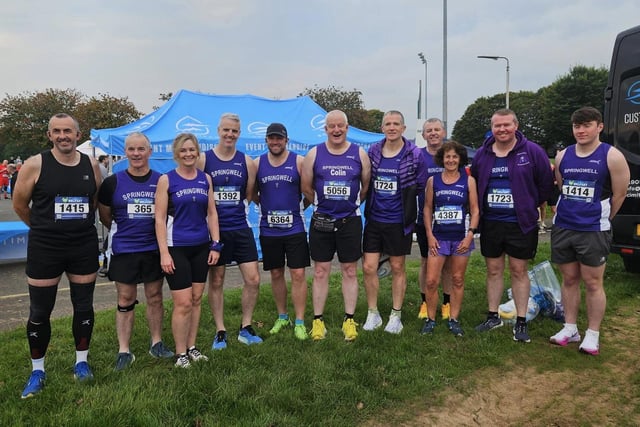 Springwell RC at the Belfast Half Marathon.