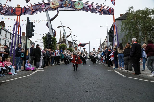 Deputy First Minister Emma Little-Pengelly officially opened the Lisburn city centre arch