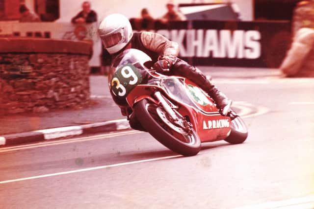 Gerry Barron at Quarterbridge on TT Mountain Course