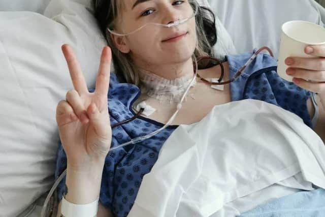 Danni Adams in hospital