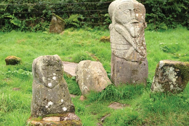 Located in the middle of Lower Lough Erne, some 16 miles from Enniskillen, the island is named after the Celtic goddess of war, Badhbh, who sometimes assumed the form of a carrion crow.
The central Caldragh graveyard contains two anthropomorphic carved stone statues, both of which have been dated back to at least 400-800 AD. The larger of the figures is widely regarded as one of the most enigmatic stone figures in Ireland. While not quite a representation of the two-faced Roman god Janus - as many have assumed - in Celtic culture, heads were especially revered as they were thought to contain a person’s spirit after their death.
An indentation at the top, while it is not known how it was created, is used by tourists, who frequently place small mementoes in it for luck.